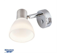 Leeslampje Leia LED met USB Chroom