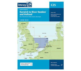 Imray C 25 - Southern North Sea Passage Chart, Harwich to River Humber and Holland