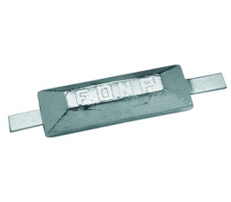 Anode met strip zink 2.5 kg.