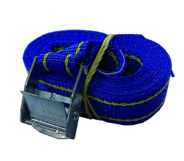 Spanband 4,5m met gesp, blauw