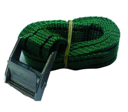 Spanband 1,5m met gesp, groen