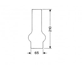 LANTAARNGLAS 20 LIGNE 21 CM