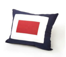 Kussen met signaalvlag W