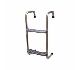 Steiger/boot trap 2 treden 48.5cm RVS