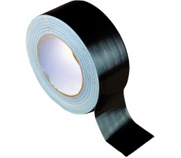 Textieltape zwart 50mmx25m, watervast